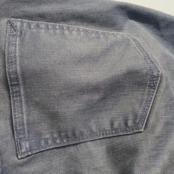 Gap 1969 jeans women's size 28 size 6R size 6 blue cream maternity front elastic - Picture 9 of 12